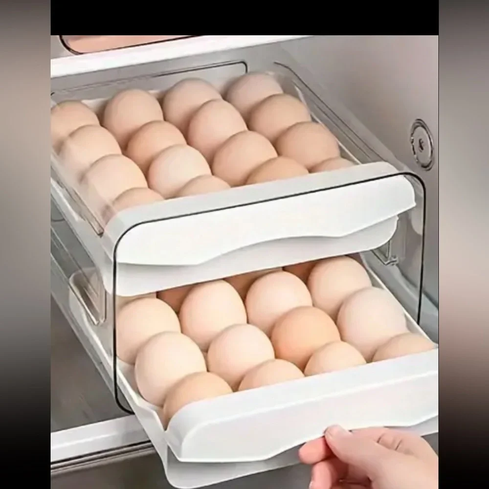 32-slot Stackable Compact Egg Organizer